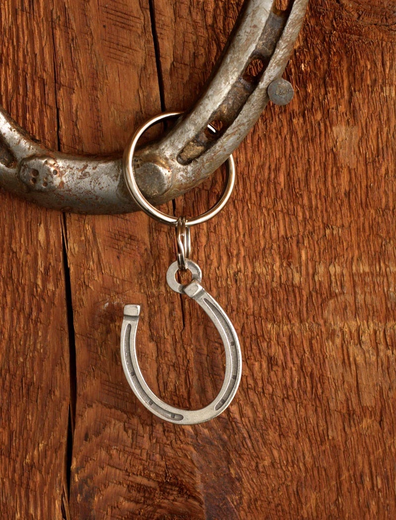DANFORTH Horseshoe Keychain â€“ Handcrafted Pewter Horse Shoe Keychain â€“ Made In USA - Image 3